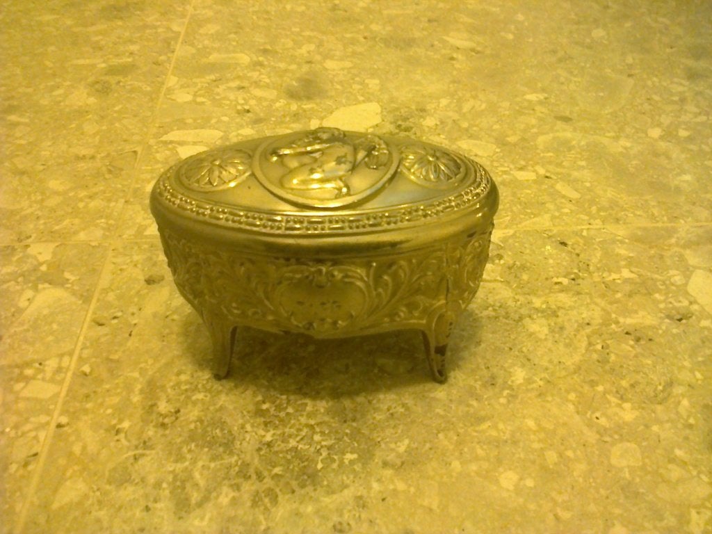 Frans Vintage Sieradendoosje, Antiek en Kunst, Antiek | Zilver en Goud, Zilver, Ophalen