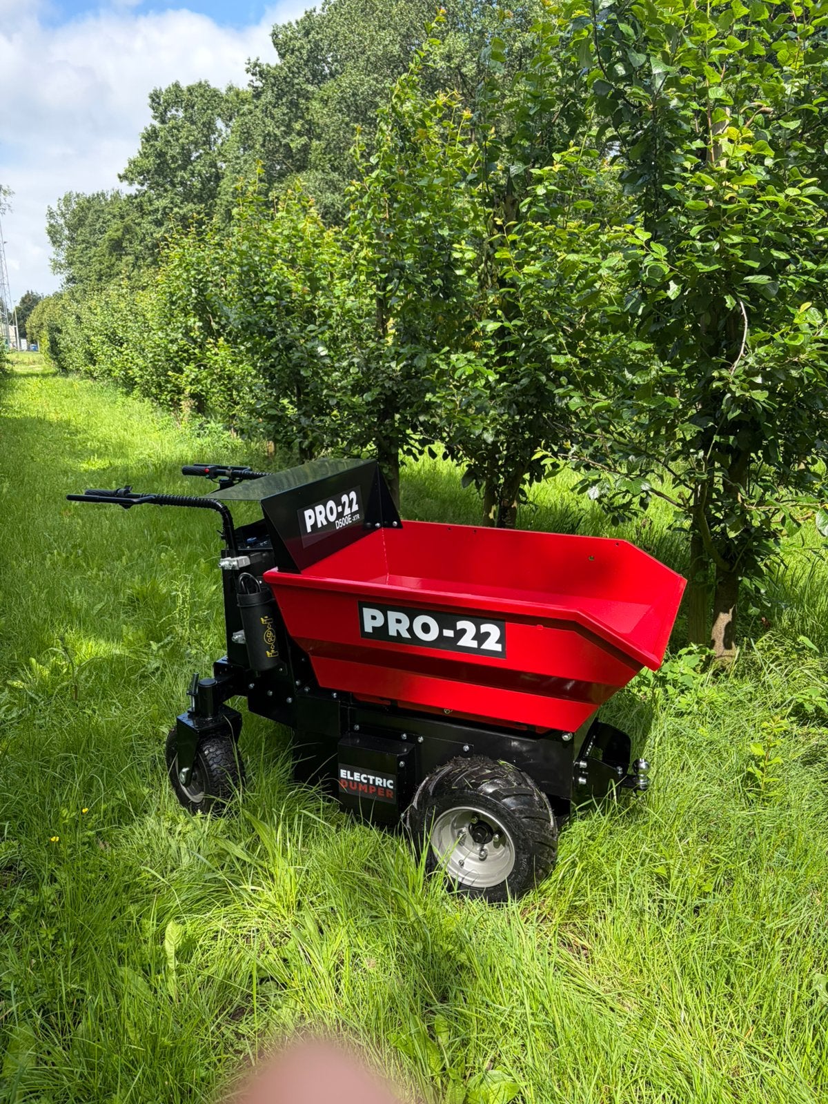 Dumper minidumper motor kruiwagen 500 kg hydro kip, Bricolage & Construction, Enlèvement, Comme neuf