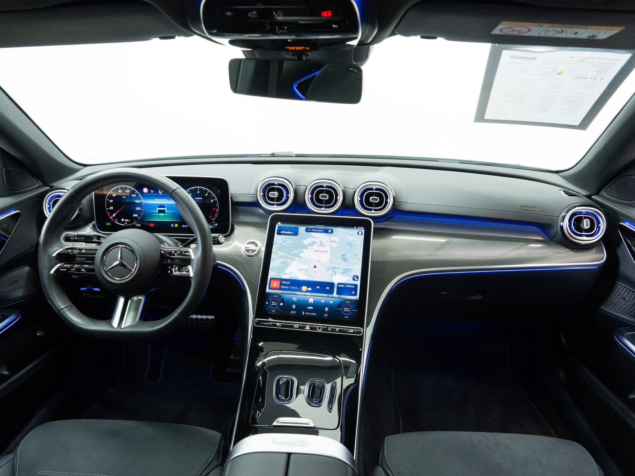Mercedes-Benz C 180 Mild-Hybrid | AMG Night PANORAMA 19" Mem, Automaat, 4 deurs, Achterwielaandrijving, Gebruikt