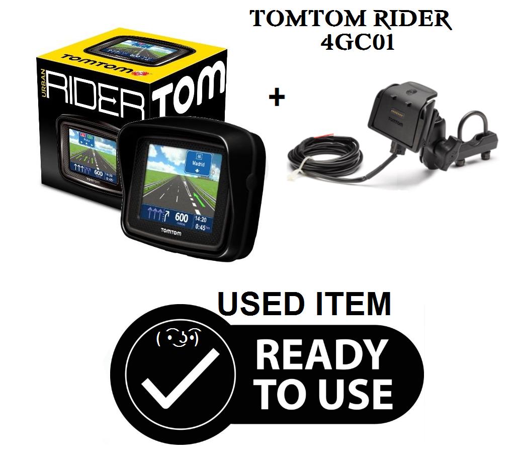 tomtom Rider 4GC01 met actieve Houder en West Europa 2026, Motoren, Accessoires | Navigatiesystemen, Ophalen of Verzenden, Gebruikt