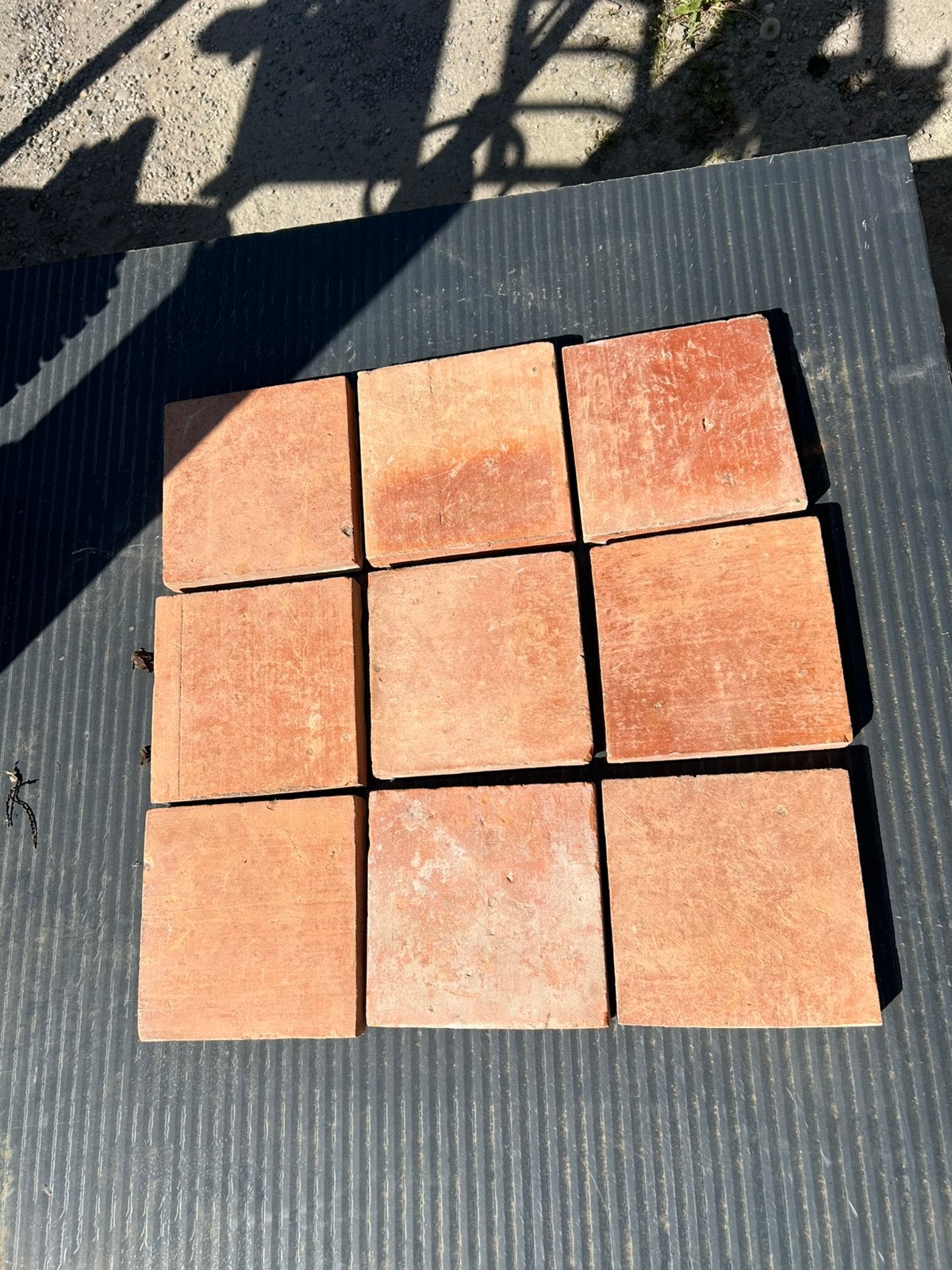 Nieuwe prijs: terracotta tegels - 19m2, Ophalen, Zo goed als nieuw, Vloertegels