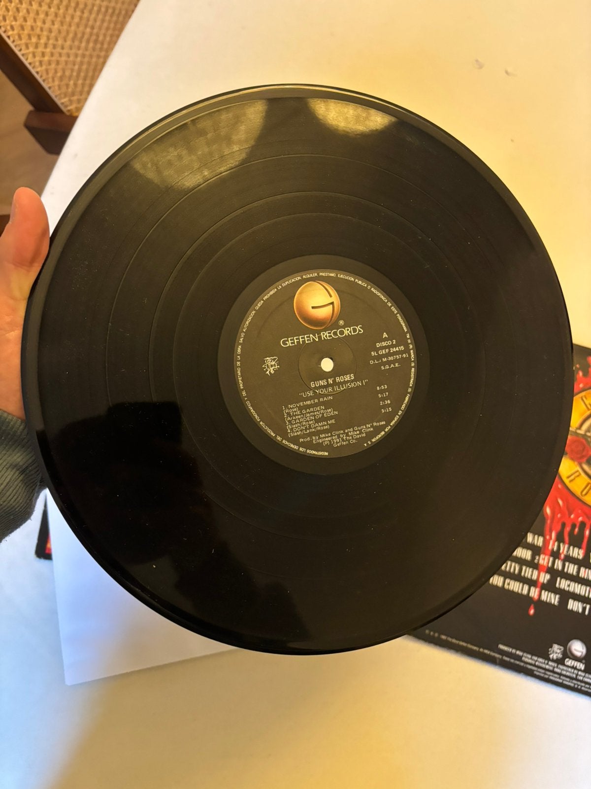 Lp 1991 guns n roses - use your illusion I + II vinyl vg+, Enlèvement ou Envoi