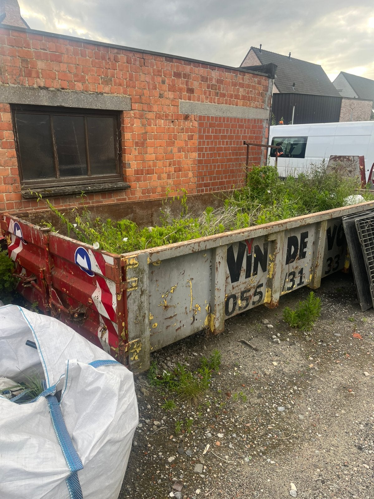 Haak container, Ophalen
