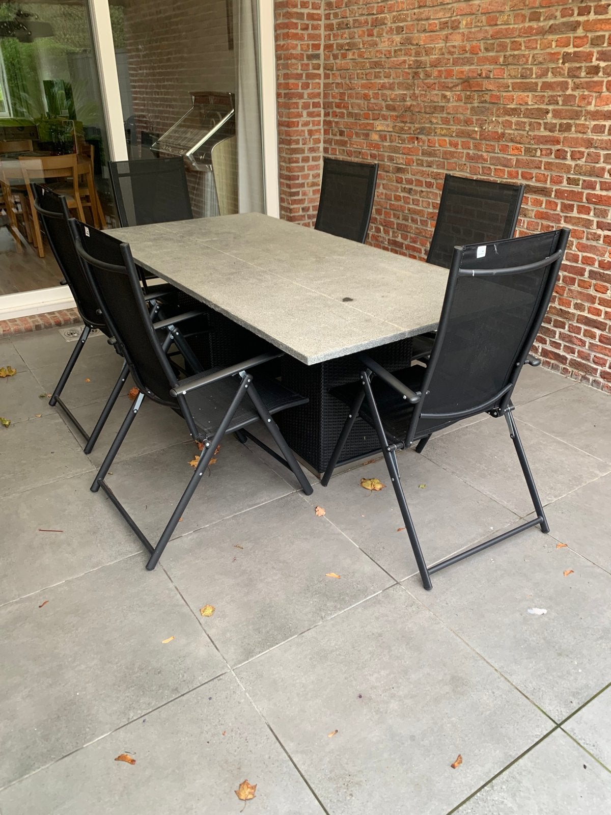 Mooie tuinset ( graniet ), Ophalen, Zo goed als nieuw, Tuinset