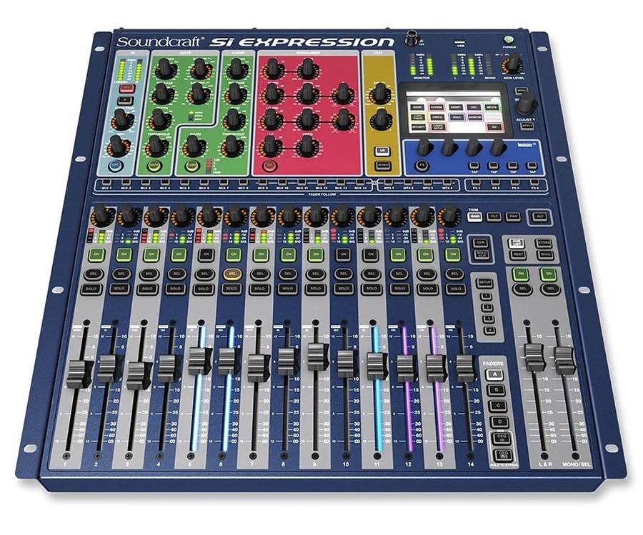 Soundcraft Expression SI 1 + Mini-Stagebox 32i, Muziek en Instrumenten, Mengpanelen, Gebruikt, 20 kanalen of meer, Microfooningang