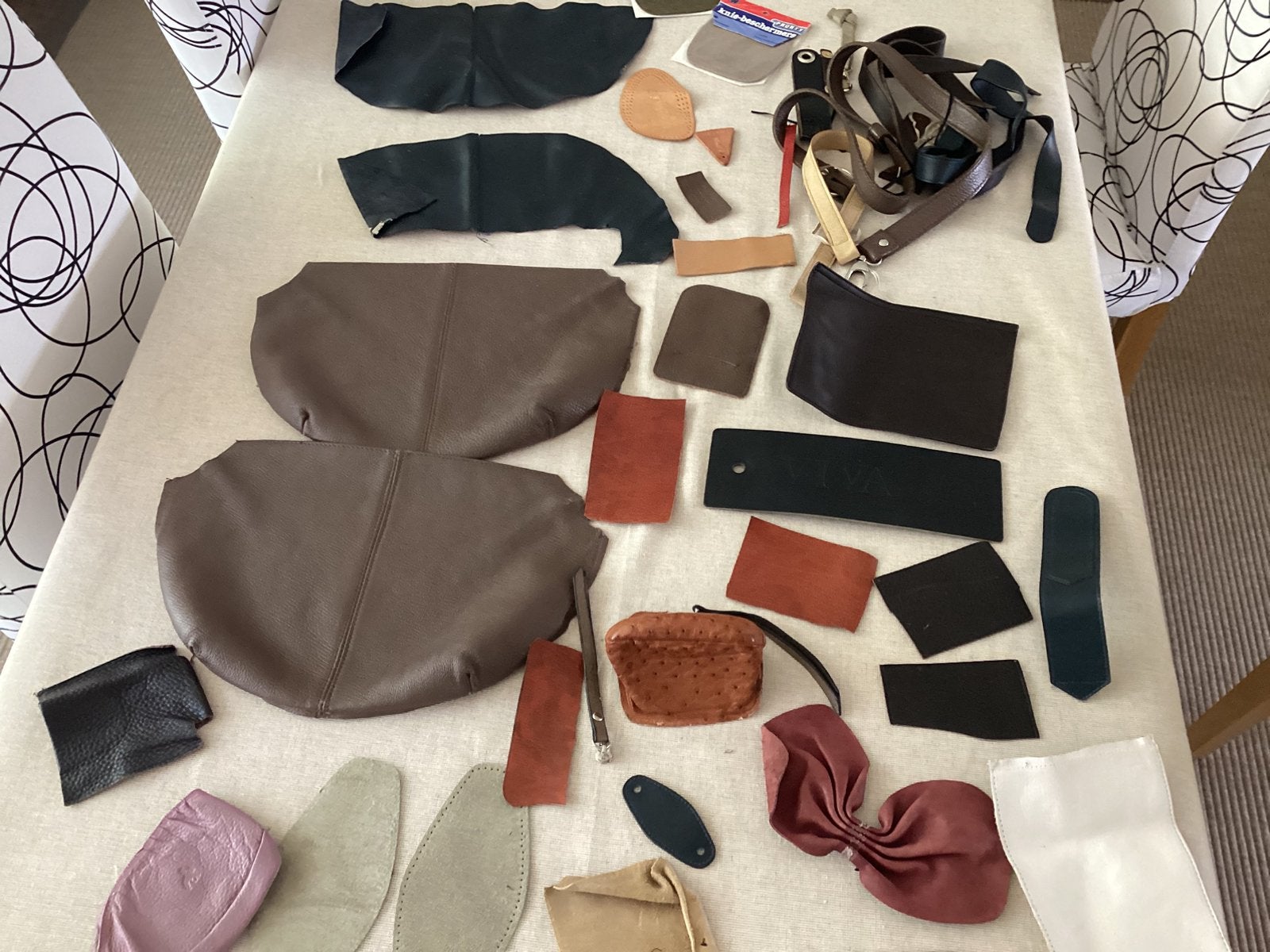 Varia stukken leder, Enlèvement, Utilisé
