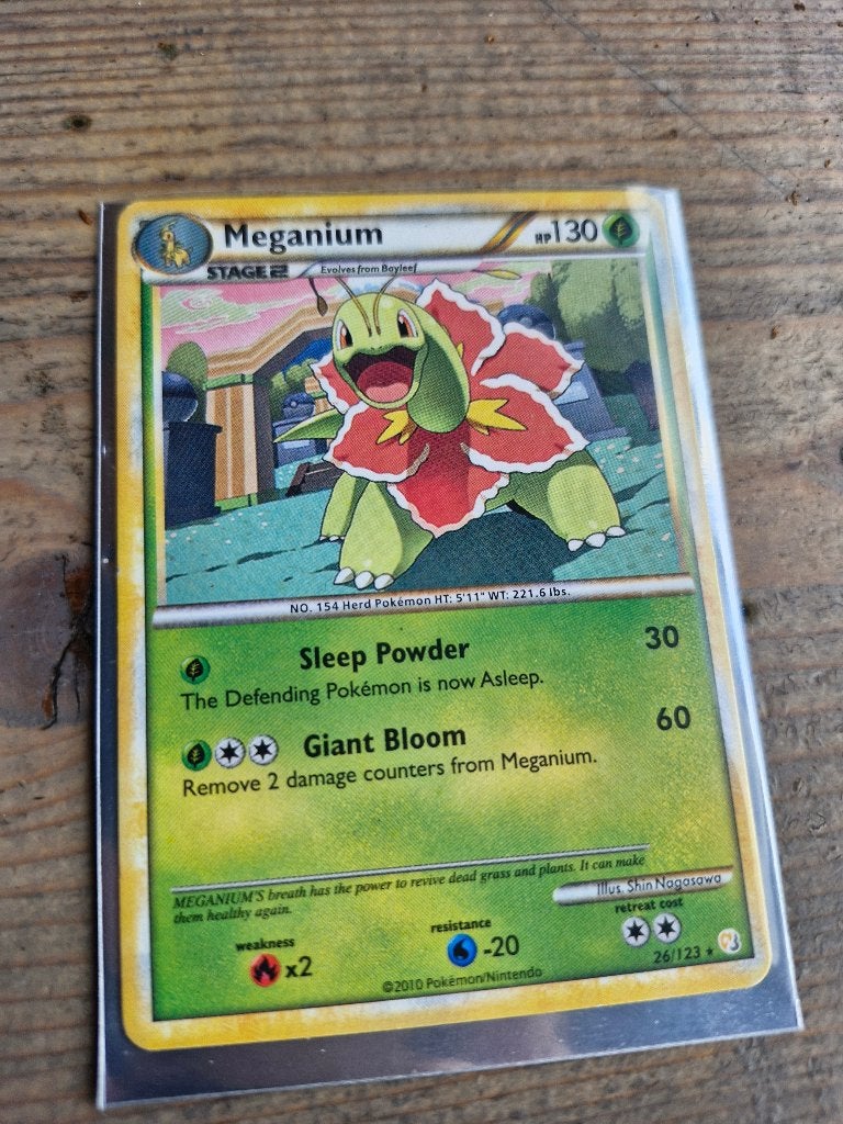Meganium, Ophalen of Verzenden, Gebruikt, Losse kaart