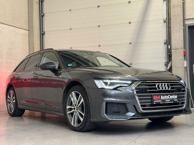 Audi A6 PHEV 50 TFSI e S-Tronic S-Line Matrix-CAM-CarPlay, Auto's, Automaat, Dealer onderhouden, Stof, Euro 6