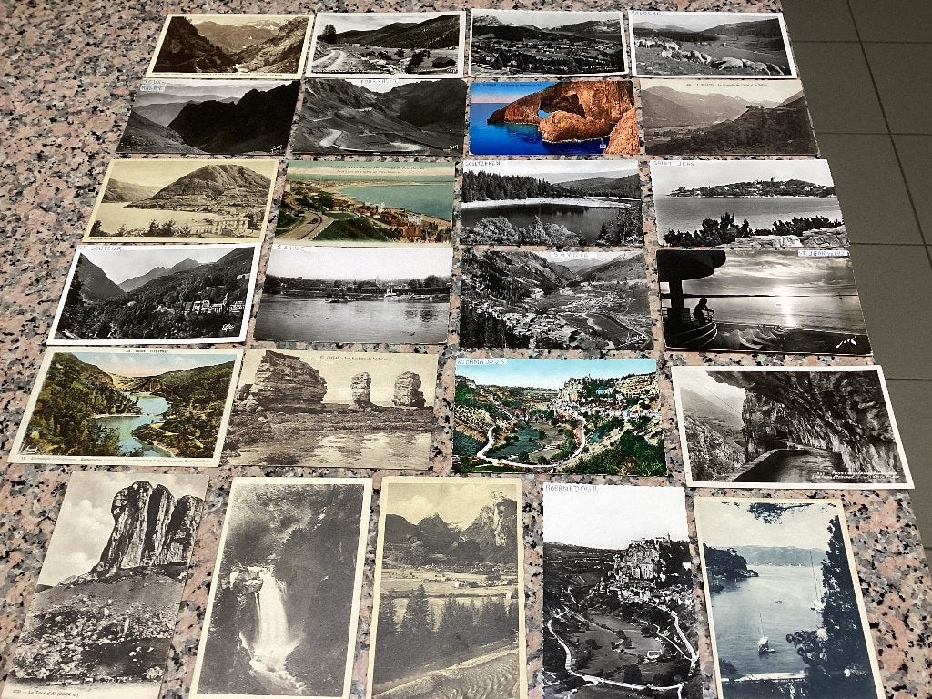 Lot de 25 cartes postales France des années 1950, Enlèvement ou Envoi, 1940 à 1960, France