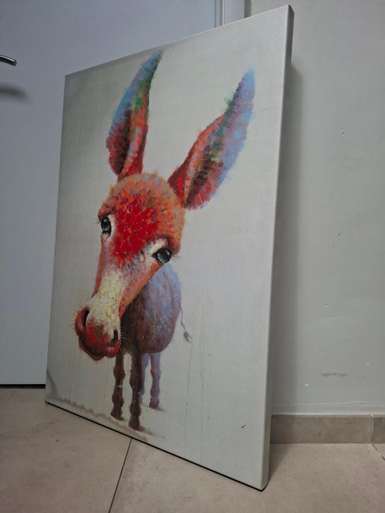 Donkey painting, Ophalen, Schilderij