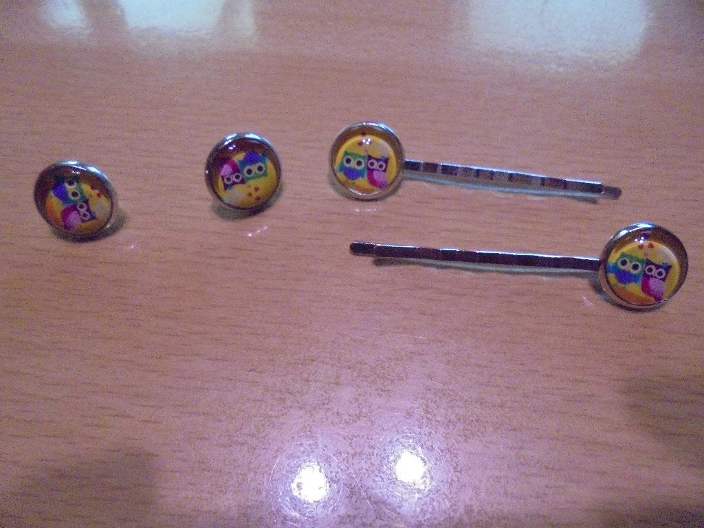 Kinderoorbellen + Haarspeltjes, Ophalen of Verzenden, Zo goed als nieuw, Oorbellen