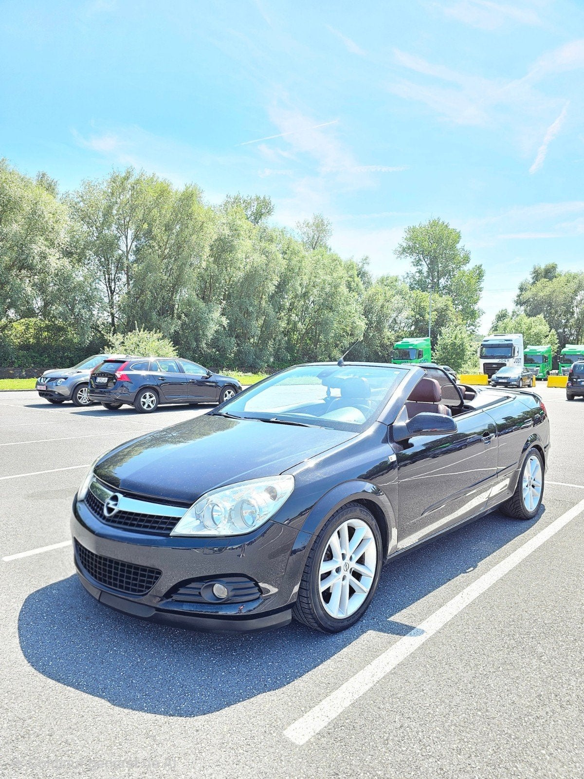 Opel Astra Cabrio Twintop 1.6 Benzine GEKEURD, Auto's, Opel, Cabriolet, Zwart, Leder, Bruin