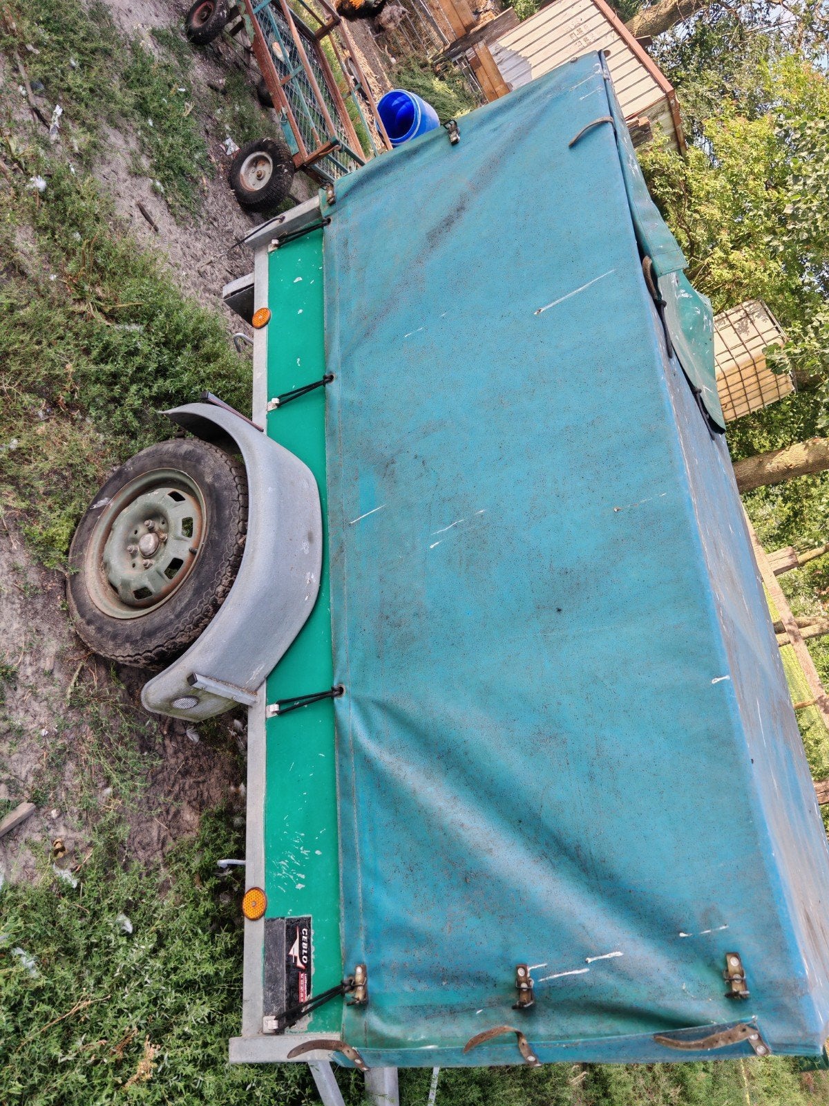 Remork met afdekzeil, Auto diversen, Aanhangwagen-onderdelen, Ophalen