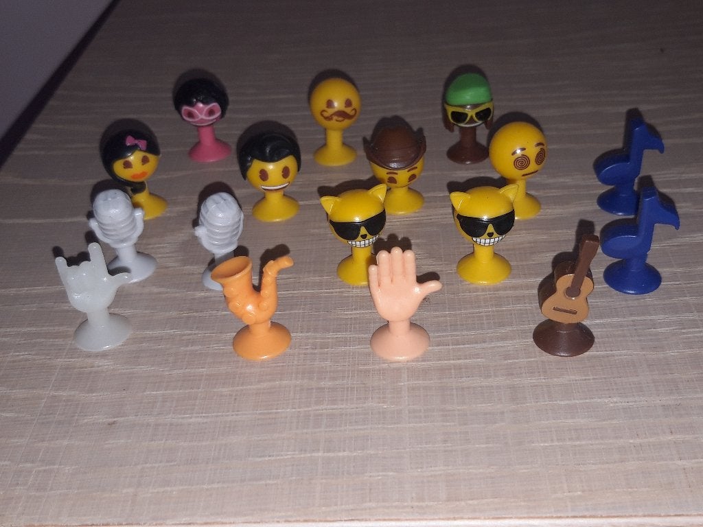 Emoji 2022 Guytar, Mic Mike, Punky Fez, Cool Cato ruilen, Verzamelen, Aldi, Ophalen