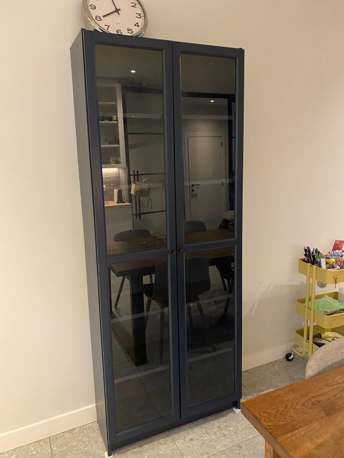 Ikea boekenkast BILLY donkerblauw, Huis en Inrichting, Ophalen, Zo goed als nieuw