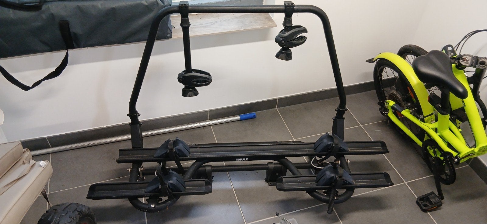 Thule kantelbaar dissel fietsdrager, Ophalen