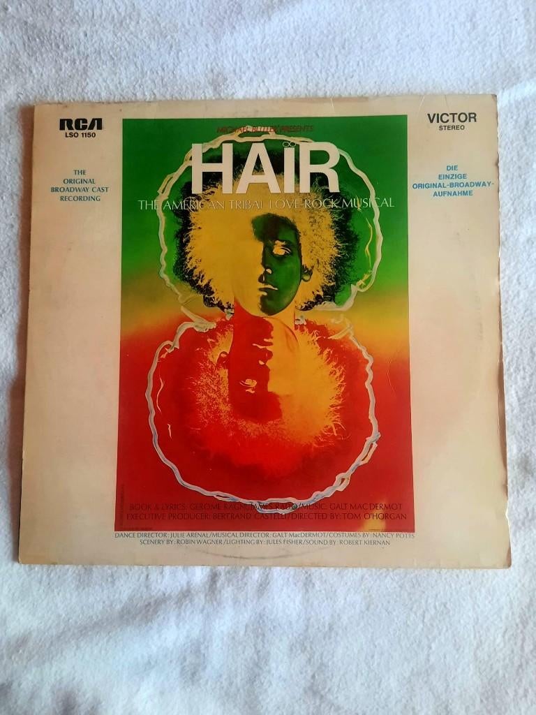 Hair - American Tribal Love-Rock Musical, Avec pochette intérieure, Enlèvement, Utilisé, 12 pouces