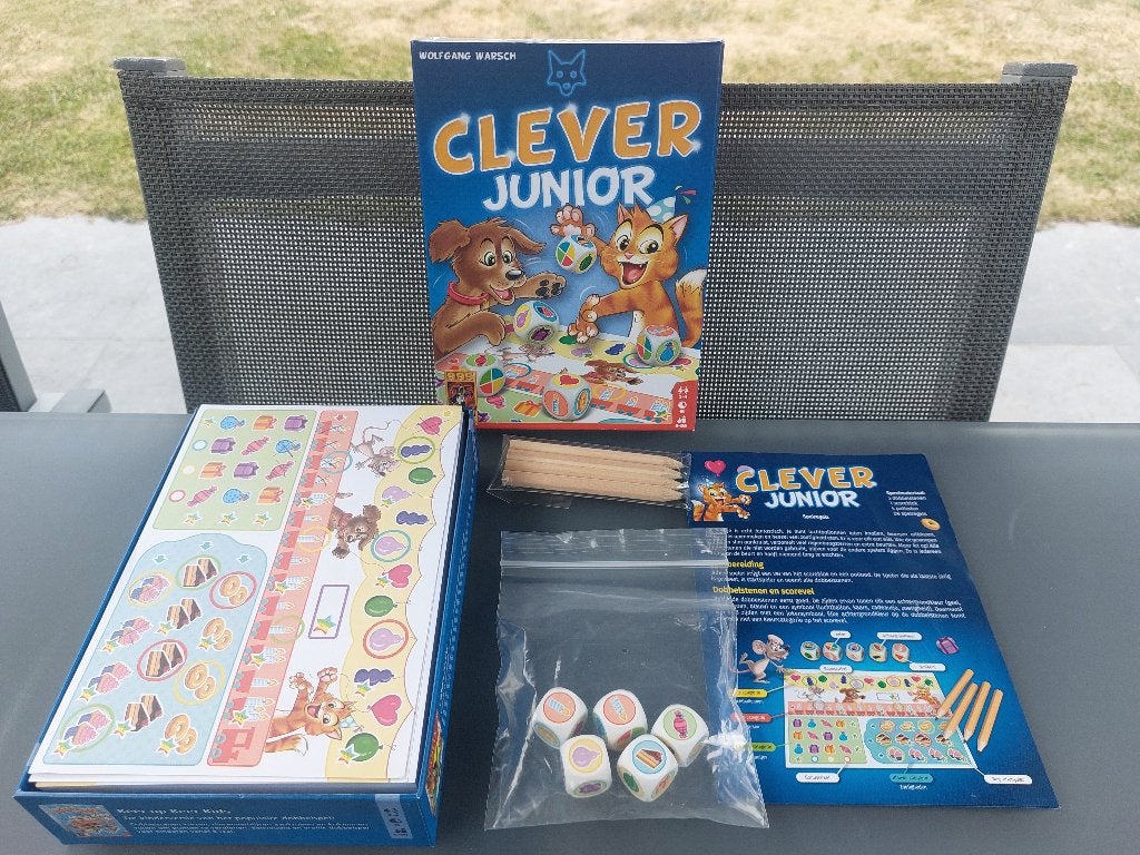 Spel Clever Junior 5+, Hobby en Vrije tijd, Een of twee spelers, Ophalen of Verzenden, Nieuw, 999 Games