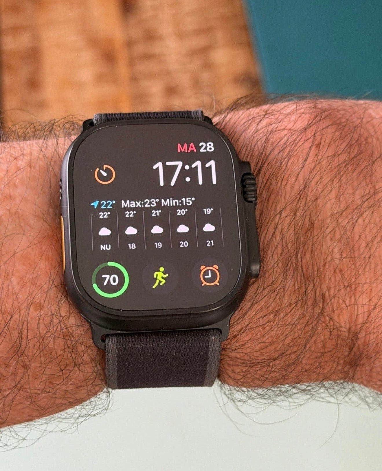 Apple Watch Ultra 3, batterij 100% met bon 1,5jaar garantie!, Ophalen of Verzenden, Zwart, IOS
