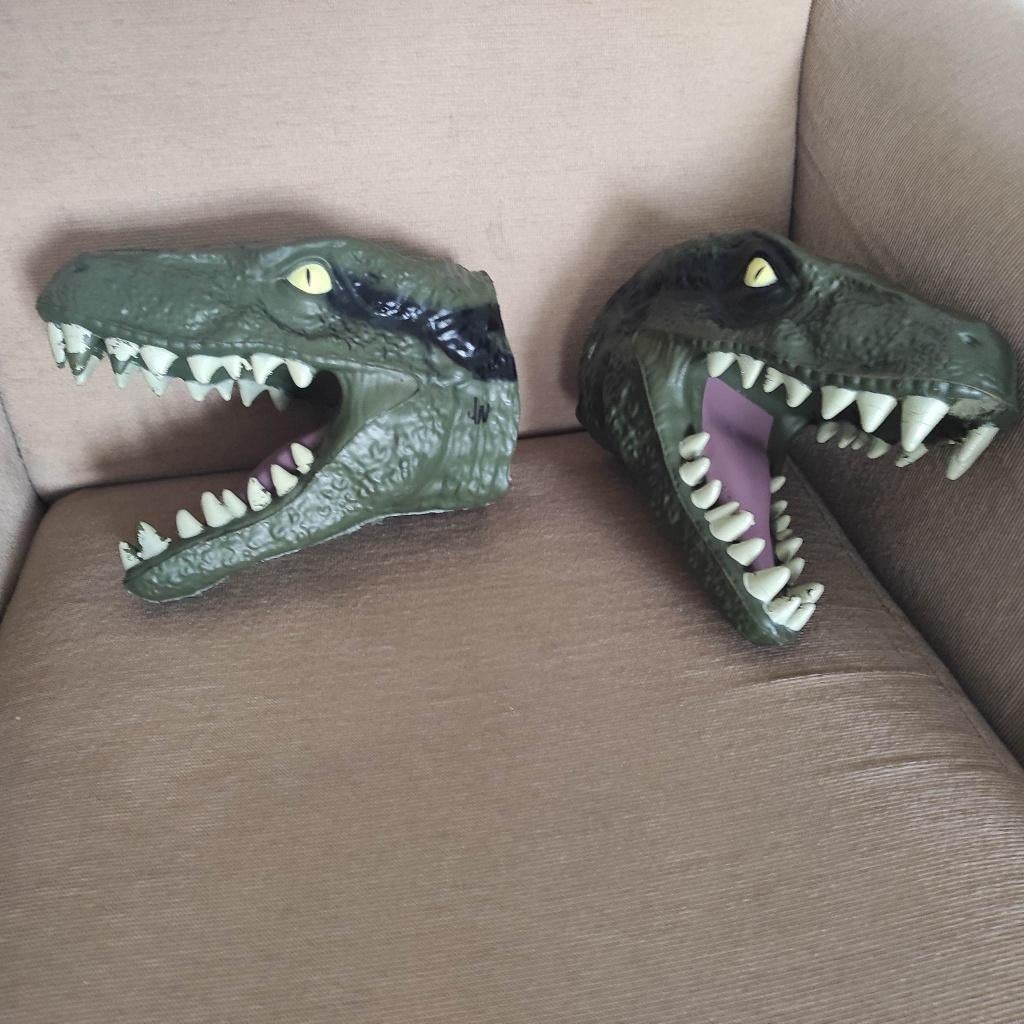dino hoofden / handpoppen, Kinderen en Baby's, Ophalen of Verzenden, Zo goed als nieuw, Overige typen