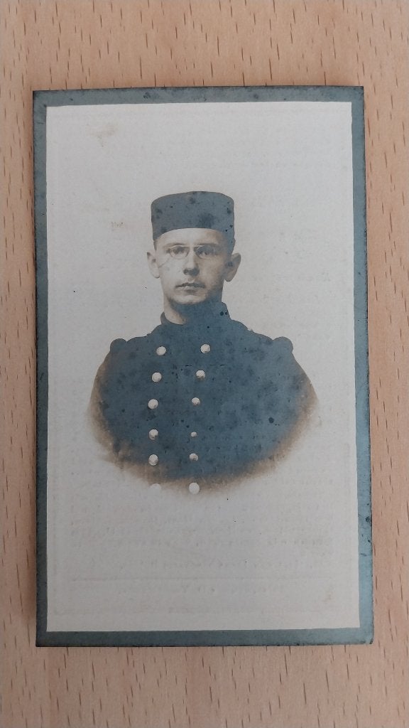 Victime de guerre 1914 Wespelaar Van Breugel Alost, Enlèvement ou Envoi, Carte de condoléances