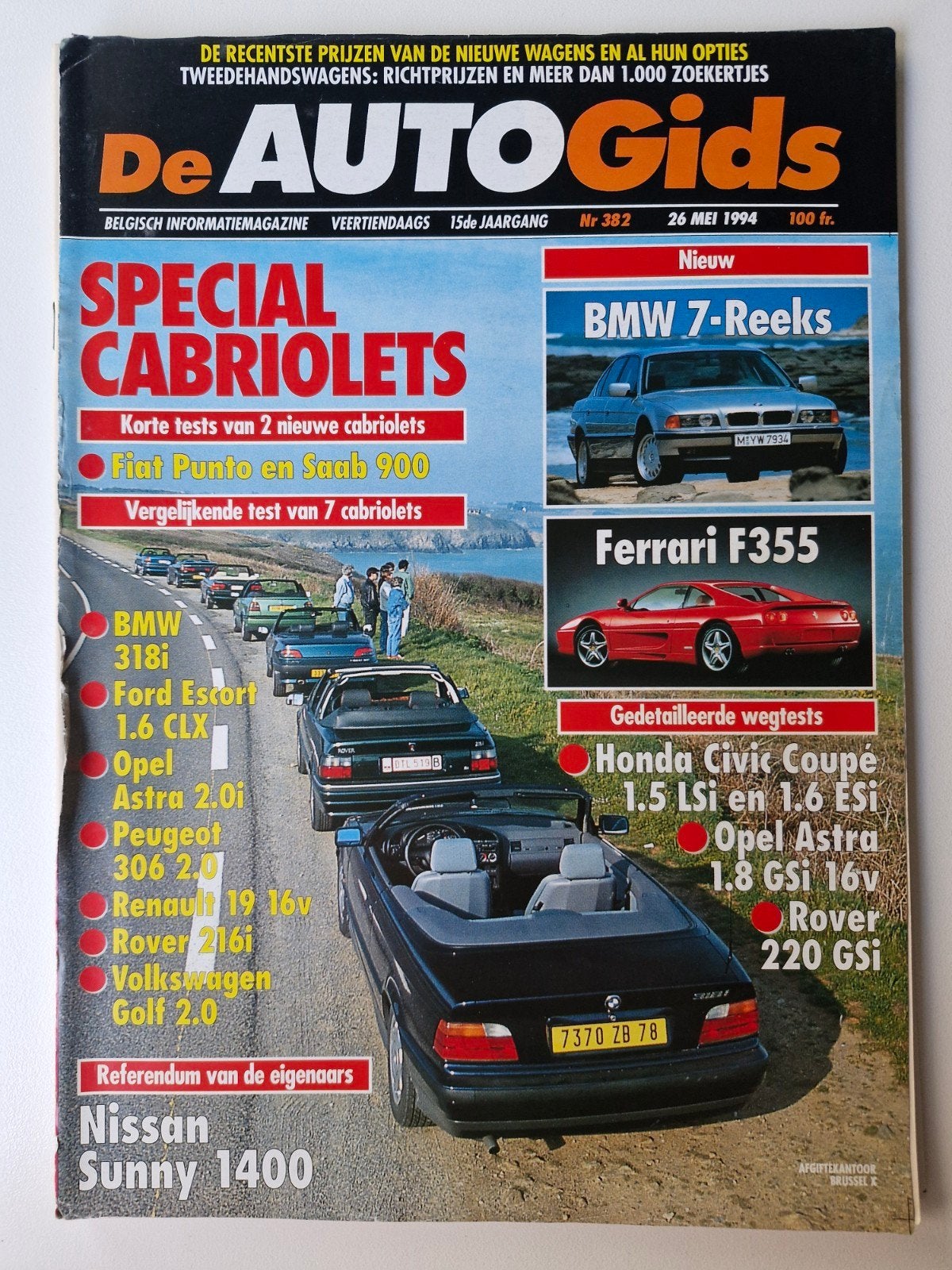Autogids 382, Enlèvement ou Envoi