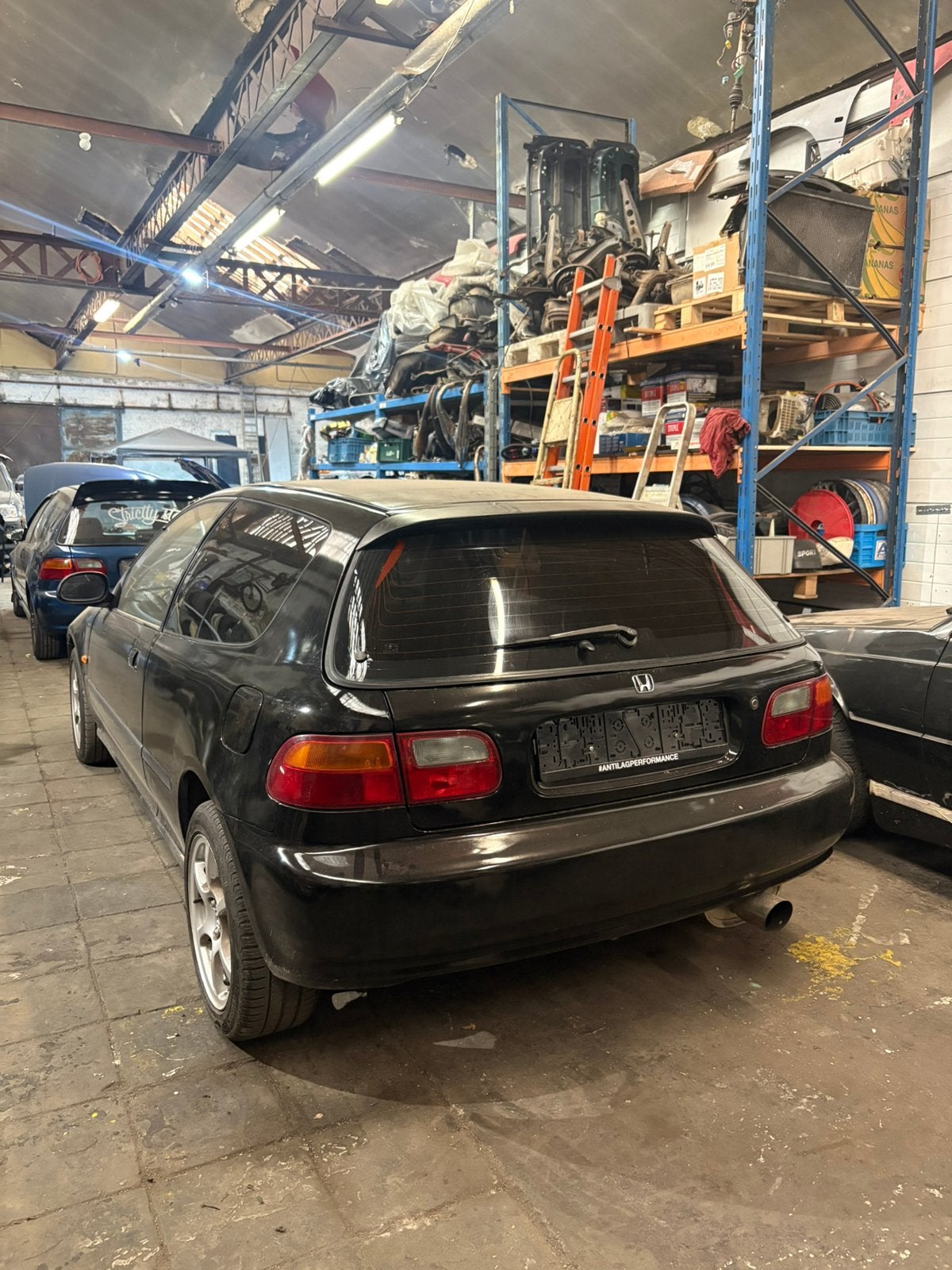 Honda eg 1993 automaat, Auto's, Honda, Automaat, Stof, Zwart, Grijs