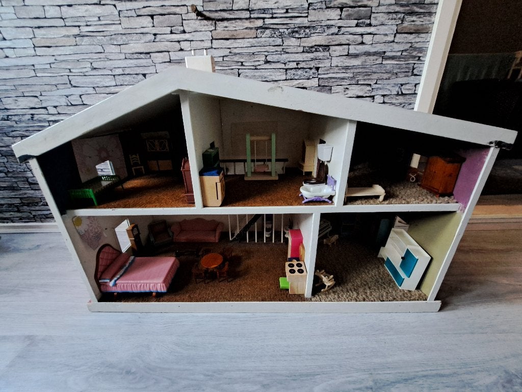 Maison de poupée Lundby - réplique faite à la main avec acc., Enlèvement ou Envoi, Comme neuf, Maison de poupées