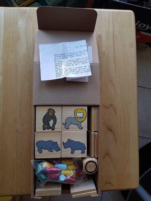 Jeu d’éveil en bois (Les animaux de la nature), Ophalen, Overige typen