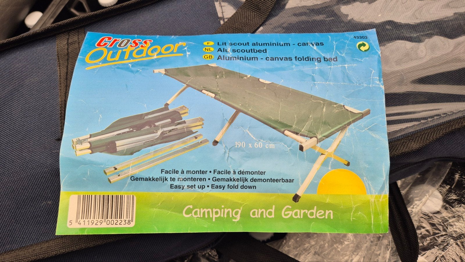 Kampeerbed opvouwbaar., Caravanes & Camping, Accessoires de camping, Enlèvement