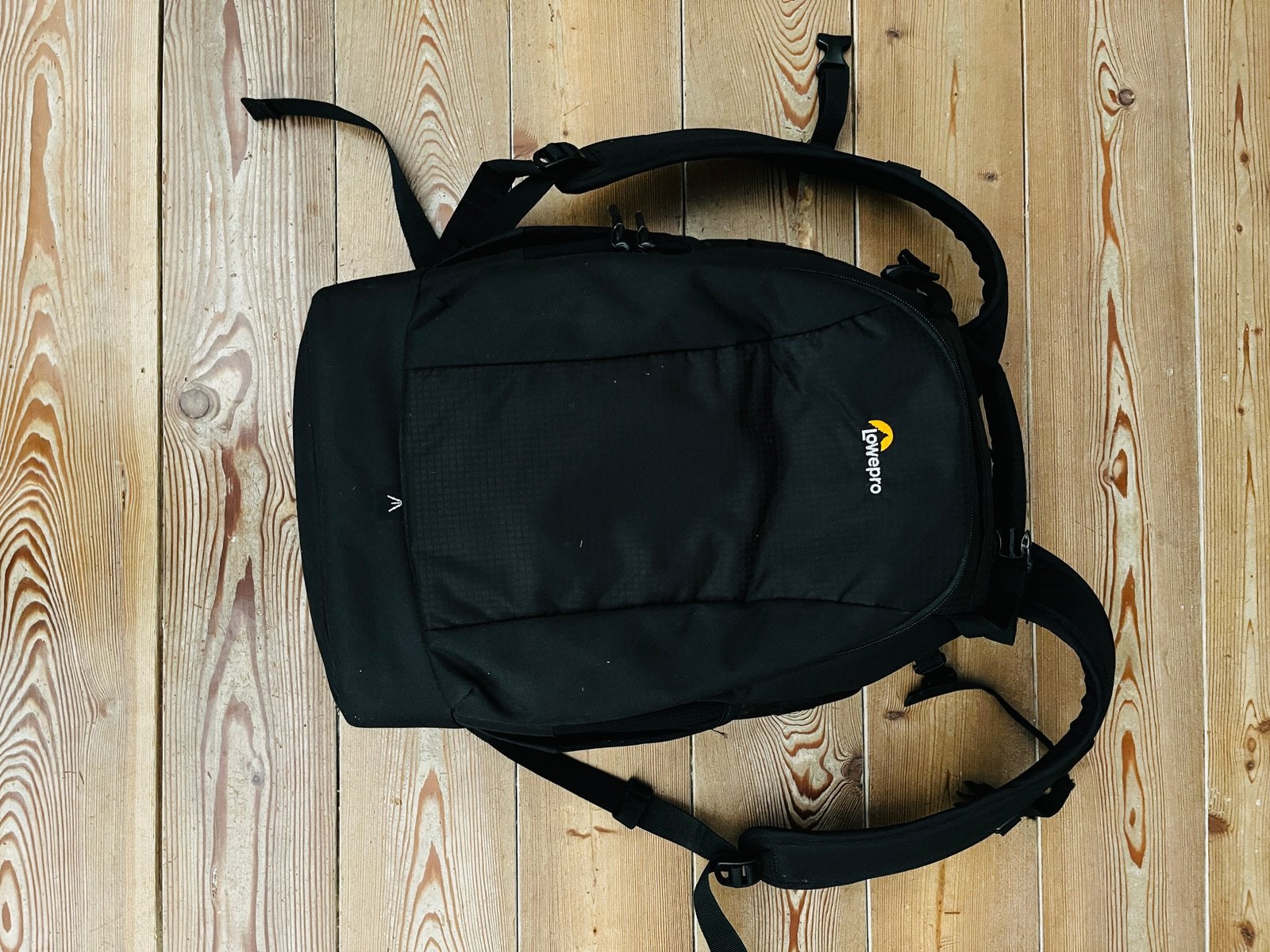 Lowepro 400w, Audio, Tv en Foto, Foto | Cameratassen, Ophalen, Rugtas, Zwart, Zijvakken