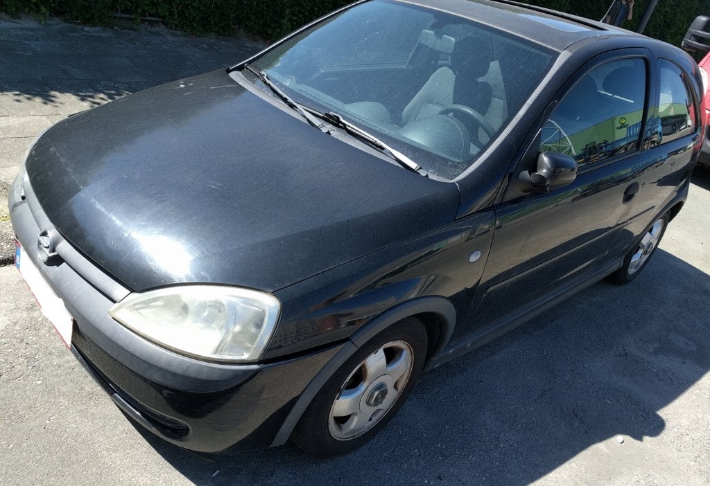 Opel Corsa 2002 benzine, Auto's, Zwart, Particulier, Corsa, Te koop