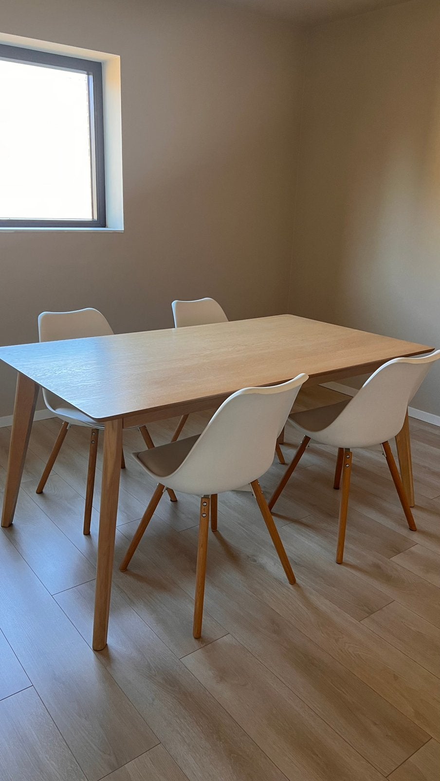 Tafel en 4 stoelen!, 150 à 200 cm, Cinq personnes ou plus, Scandinavisch, Enlèvement