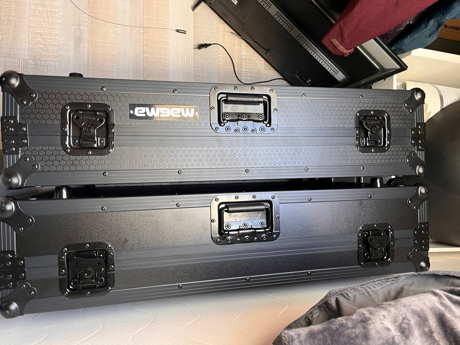 2x flightcase dj apparatuur, Ophalen, Zo goed als nieuw, Overige instrumenten, Flightcase