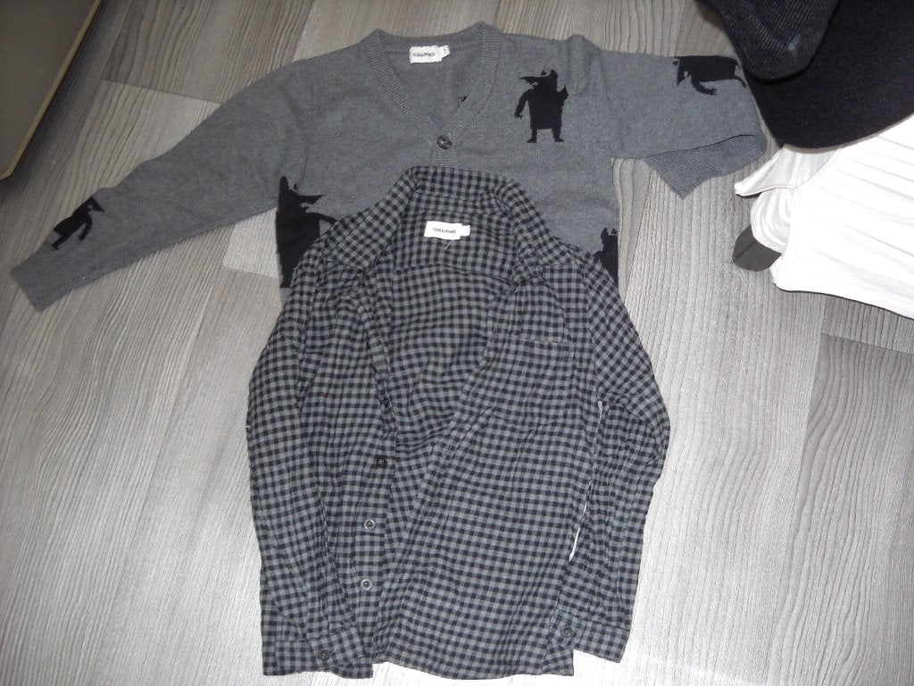 setje filou jongens-vest en hemd-7jaar-122-als nieuw, Kinderen en Baby's, Kinderkleding | Maat 122, Ophalen, Zo goed als nieuw