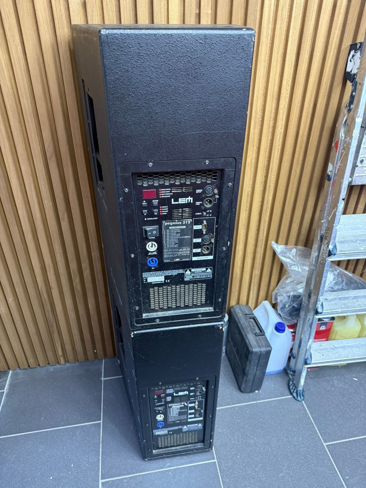 Lem pegasus 212 actieve toppen, TV, Hi-fi & Vidéo, Enceintes, Utilisé, Haut-parleur central, Autres marques, Enlèvement