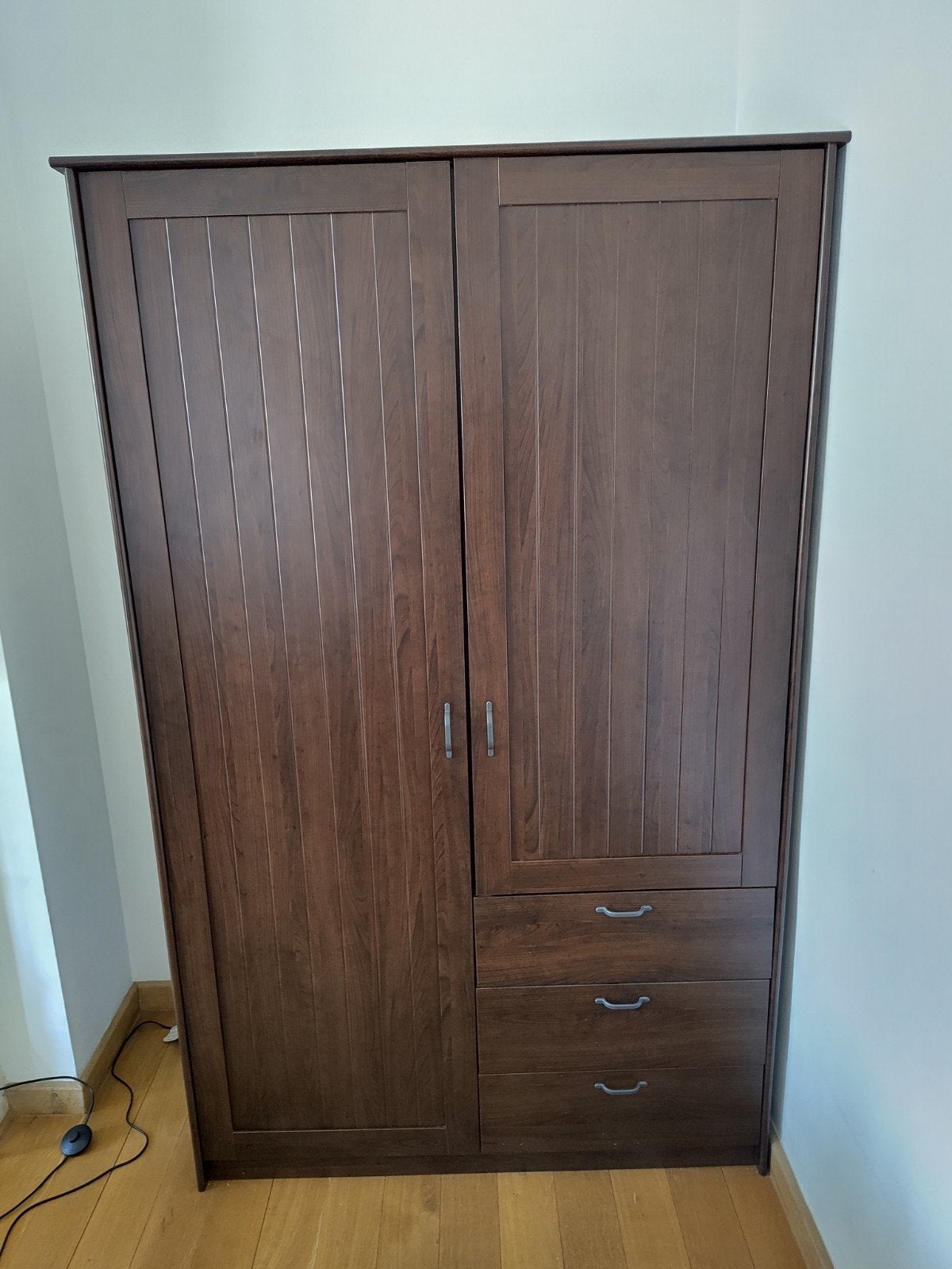 Grande armoire dressing IKEA portes et tiroirs brun, Maison & Meubles, Enlèvement, 200 cm ou plus, Autres essences de bois, 50 à 75 cm