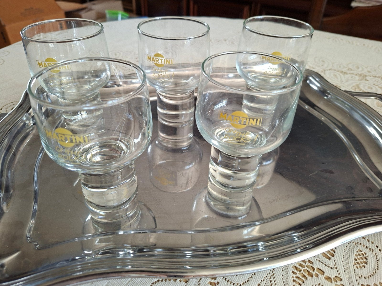Martini-glazen, 5 stuks in perfecte staat, Verzamelen, Glas en Drinkglazen, Ophalen