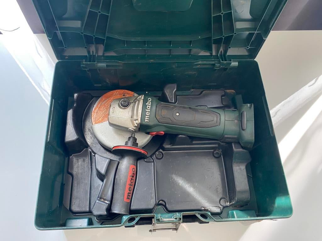 Metabo haakse slijper accu W 18 LTX, Ophalen, Gebruikt