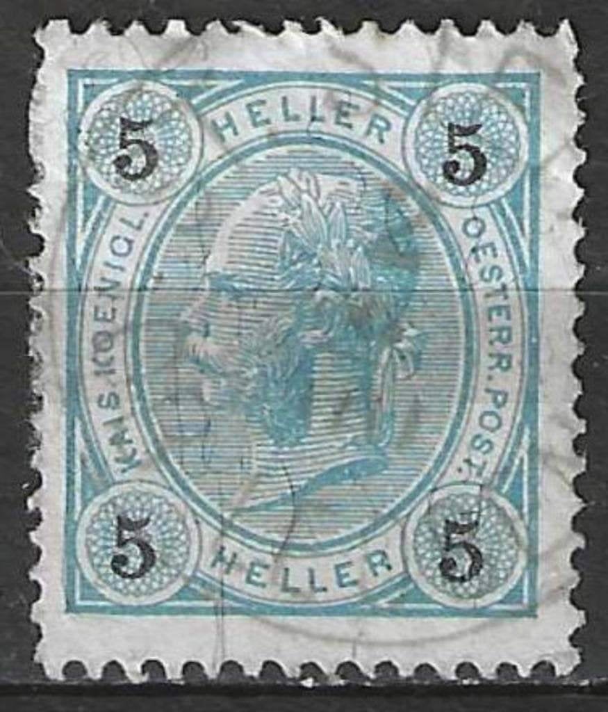 Autriche 1890/1896 - Yvert 68 - Empereur Françoi-Josep (ST), Timbres & Monnaies, Timbres | Europe | Autriche, Envoi, Affranchi