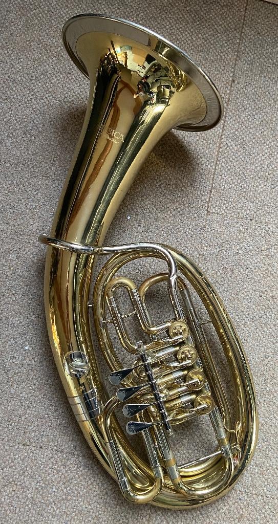 Tenorhorn Musica Steyr, Enlèvement, Utilisé, Cuivre, Avec valise ou sac