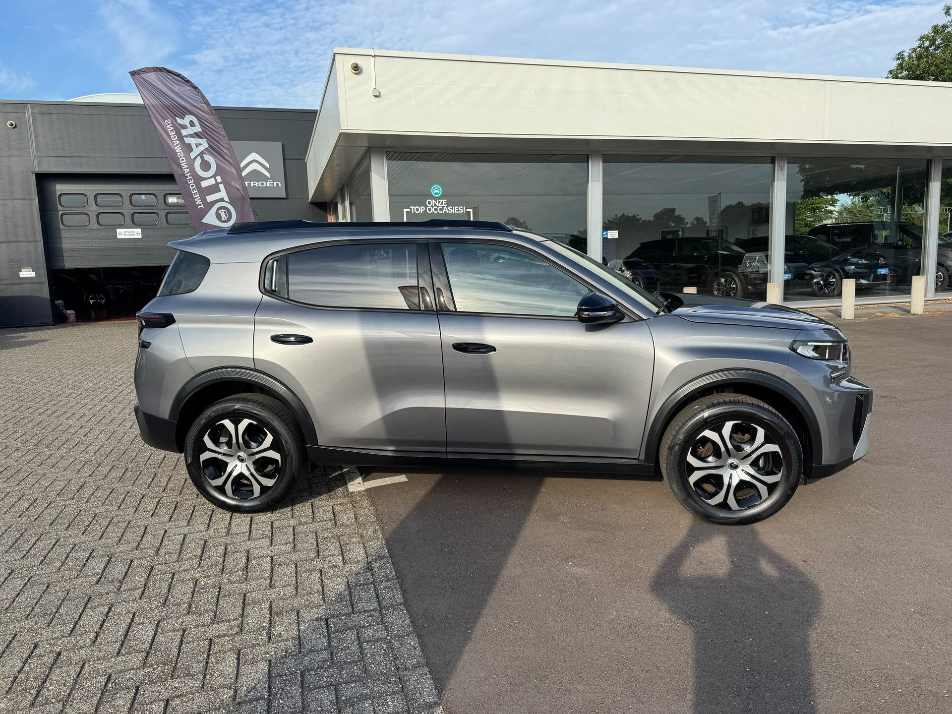 Citroën C3 Aircross TURBO 100 CH -MAX - MANUEEL - WAARBORG, Autos, Argent ou Gris, Achat, Boîte manuelle, 100 ch
