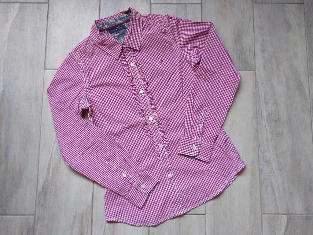 ✿ M152 - Hemd tommy Hillfiger, Kinderen en Baby's, Meisje, Overhemd of Blouse, Ophalen of Verzenden, Tommy Hilfiger