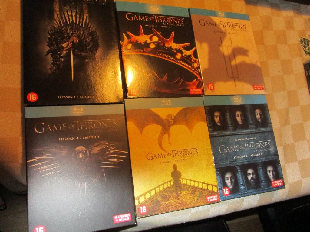 blu ray boxsets tv serie Game of Thrones seizoen 1 tm 6, Enlèvement ou Envoi, Comme neuf, Coffret