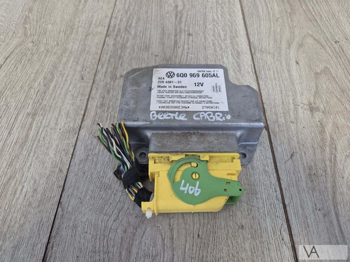 Airbag module voor VW New Beetle cabrio 6q0909605aL €300, Volkswagen, -, Utilisé, -