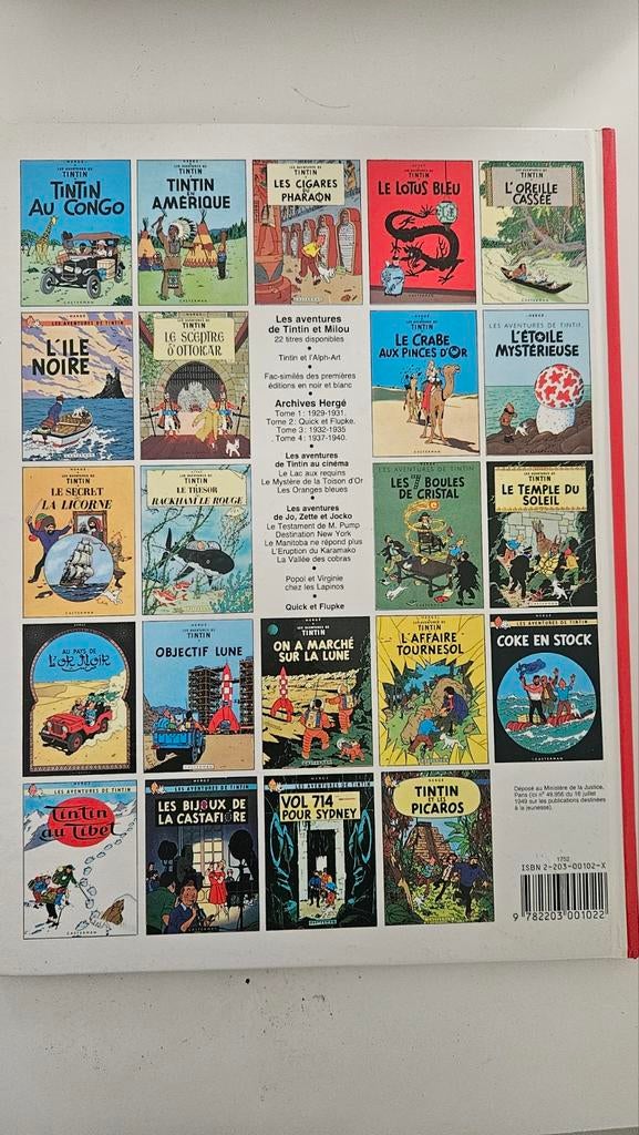 Strip Tintin en Amérique, Ophalen