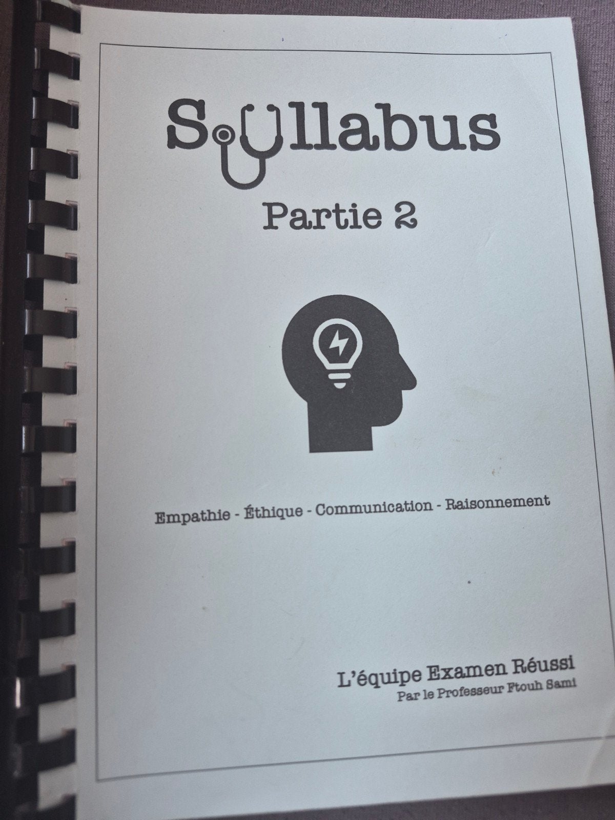sullabus partie 2, Enlèvement ou Envoi, Comme neuf, L'équipe  Examen  en Réussi, Autres sciences