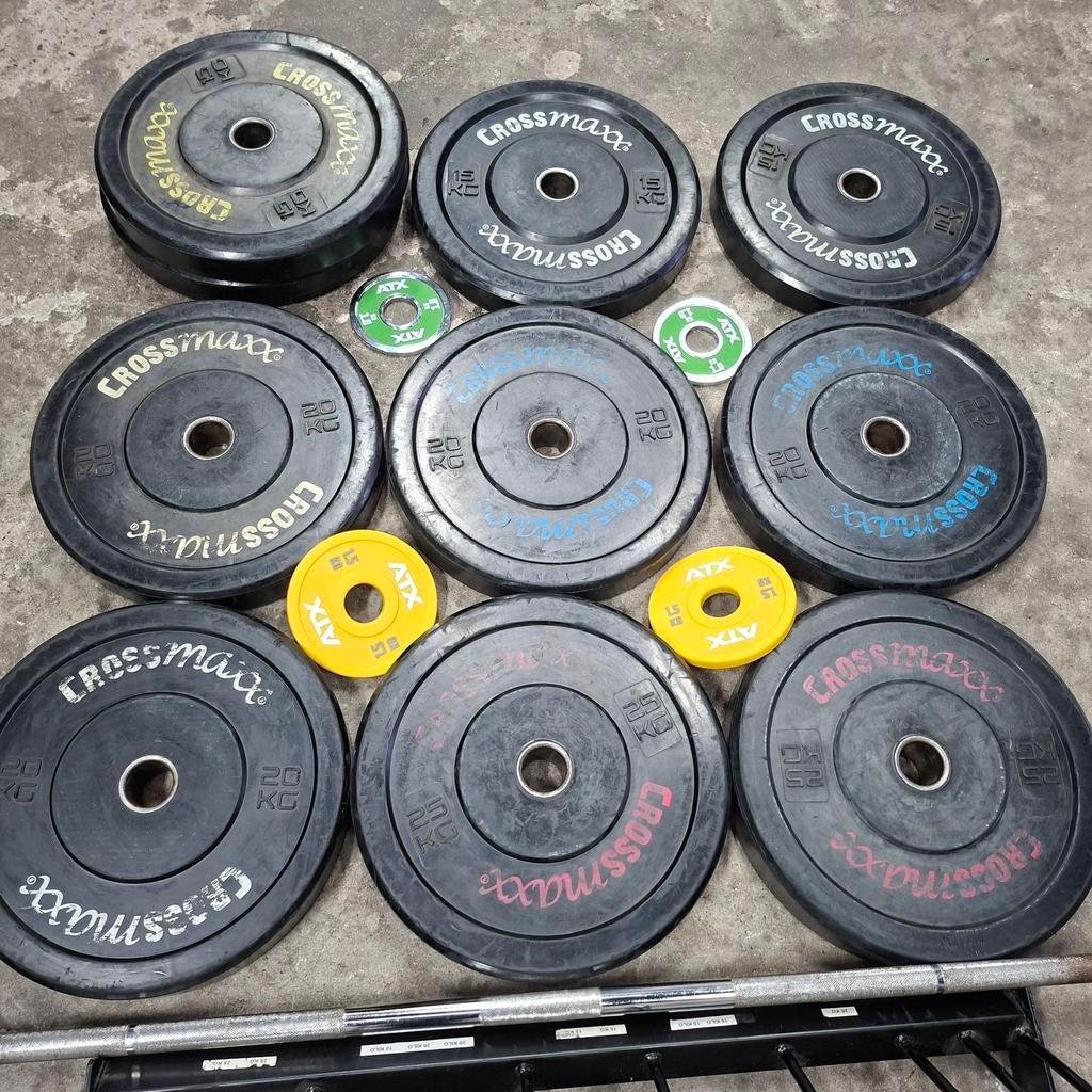 Crossmaxx Olympische Bumper Plates Set, Ophalen