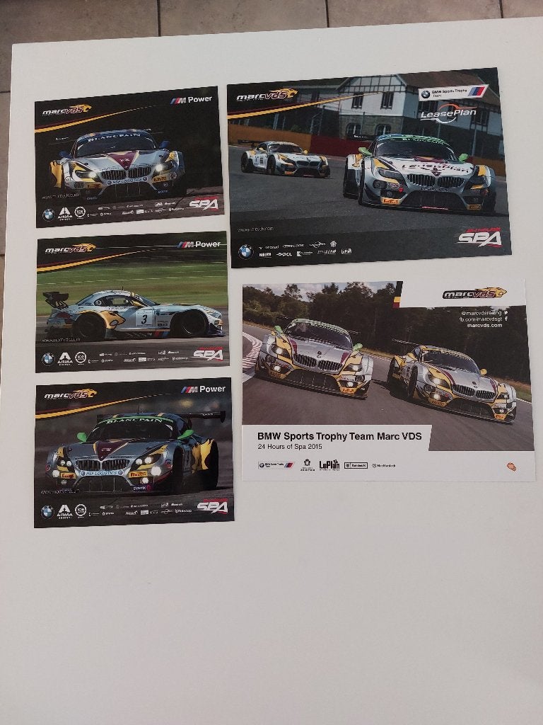 Foto kaarten  van BMW Z4 GT3 Marc VDS, Ophalen of Verzenden, Zo goed als nieuw, BMW