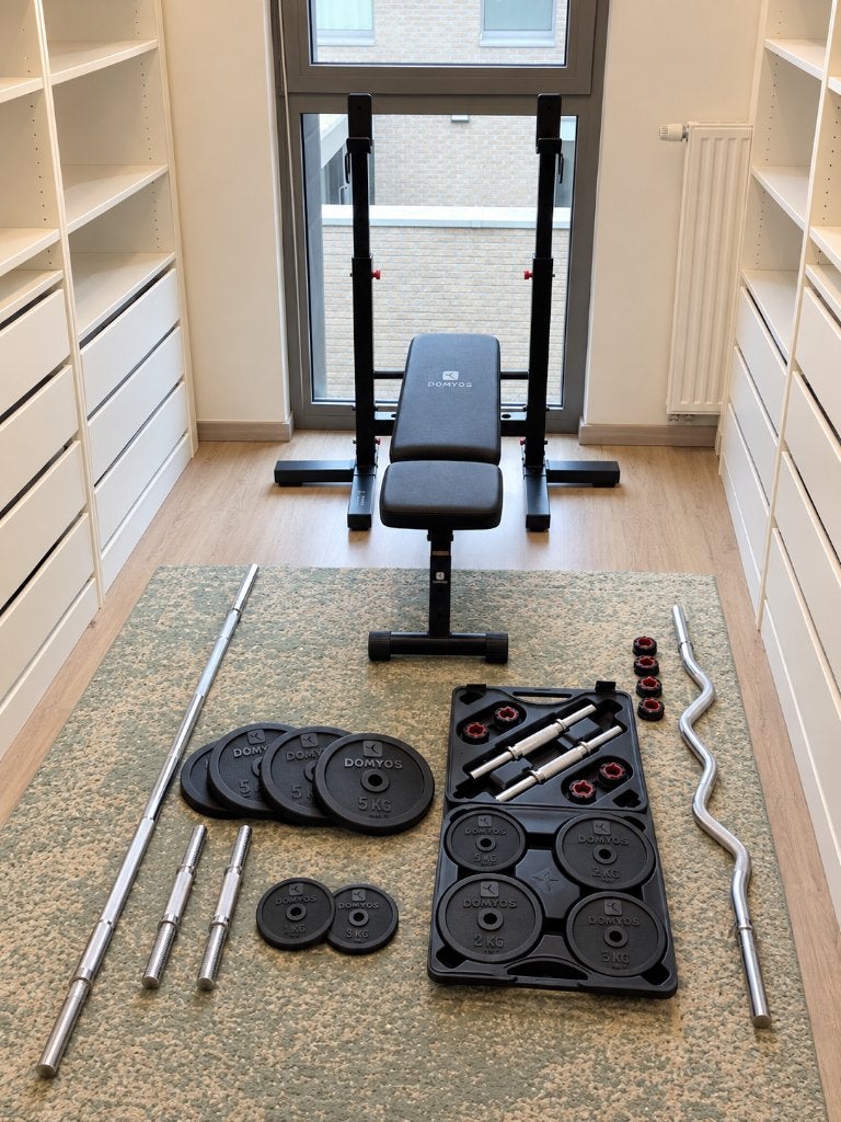 kit de fitness complet Domyos - haltères et haltères, Enlèvement, Comme neuf, Bras